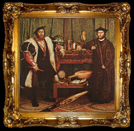 framed  Hans Holbein The Ambassadors, ta009-2